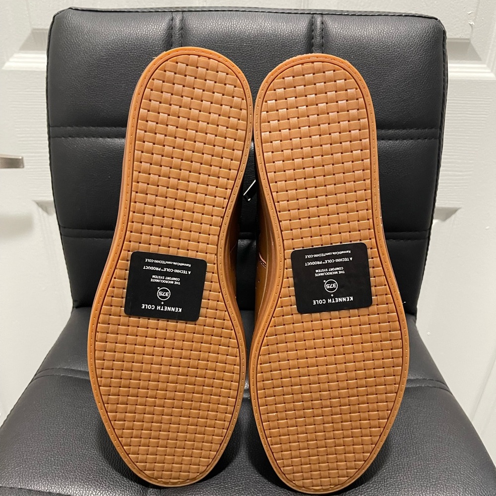 🛑 Awearness Kenneth Cole Men's Barker High Top Sneakers - Cognac - Picture 6 of 7